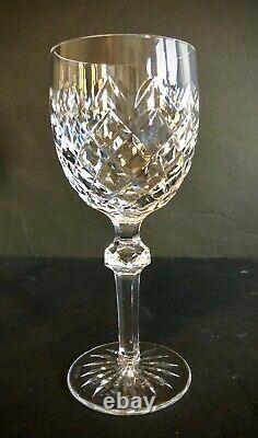 4 VTG Waterford cut Crystal POWERSCOURT WINE Water glasses 7 5/8 10 oz Lot #1