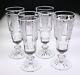 4 Vintage Waterford Hibernia Heavily Cut Crystal Champagne Flutes Glasses Set
