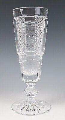 4 Vintage Waterford Hibernia Heavily Cut Crystal Champagne Flutes Glasses Set