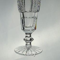 4 Vintage Waterford Hibernia Heavily Cut Crystal Champagne Flutes Glasses Set