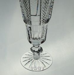 4 Vintage Waterford Hibernia Heavily Cut Crystal Champagne Flutes Glasses Set