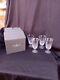 4 WATERFORD CRYSTAL LISMORE ICED TEA / COLD BEVERAGE GLASSES w BOX