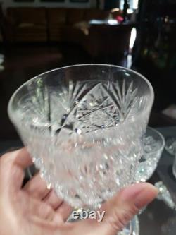 4 Water Goblet American Brilliant Period Cut Glass Crystal Krantz Smith Electra