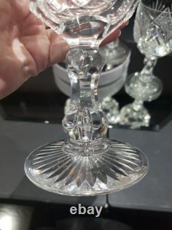 4 Water Goblets American Brilliant Period Cut Glass Crystal Libbey Harvard set 2