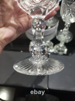4 Water Goblets American Brilliant Period Cut Glass Crystal Libbey Harvard set 2