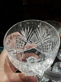 4 Water Goblets American Brilliant Period Cut Glass Crystal Libbey Harvard set 3