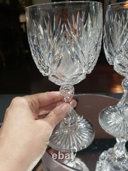 4 Water Goblets American Brilliant Period Cut Glass Crystal Libbey Harvard set 3