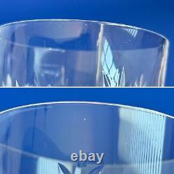 4 Waterford Clare Cut Crystal Old Fashioned Glasses 3-3/8 Old Mark Vintage