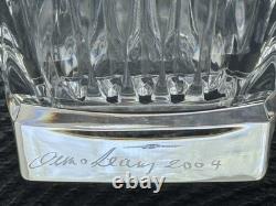 4 Waterford Crystal CLARION Double Old Fashioned Glasses Signed Jim O'Leary