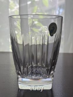 4 Waterford Crystal CLARION Double Old Fashioned Glasses Signed Jim O'Leary