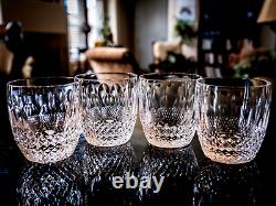 4 Waterford Crystal COLLEEN 3 3/8 Old Fashioned Whiskey Glasses Tumblers