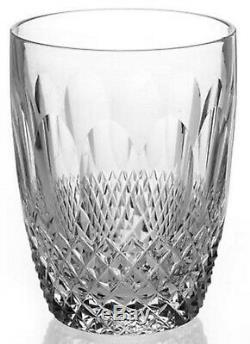 4 Waterford Crystal COLLEEN 3.5 Flat Tumblers 5 oz. Cut Cross Hatch