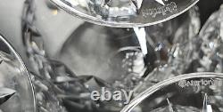 4 Waterford Crystal Lismore Brandy Glasses Set Clear Cut Etch Cognac Snifter Lot