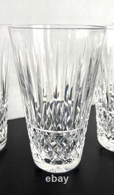 4 Waterford Maeve Cut 12 Oz Highball Flat Tumblers Glasses Tramore Rare mint