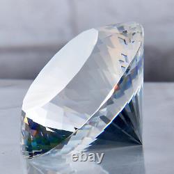 50-200mm Huge Crystal Diamond Glass Cut Home Decor Personalized Ornaments Gifts