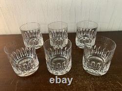 5 Cut Crystal Whisky Glasses From Saint Louis (Price Per Unit) Model 2