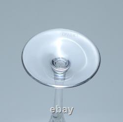 5 DaVinci Cut Crystal Vorno 3 oz Small Wine Glasses 6.25 Tall Signed Italy