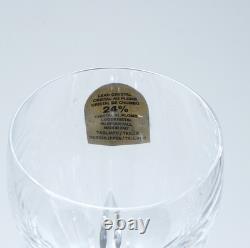5 DaVinci Cut Crystal Vorno 3 oz Small Wine Glasses 6.25 Tall Signed Italy