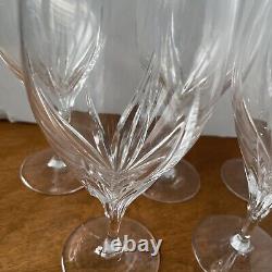 5 GORHAM CRYSTAL Trinity, 16oz. Iced Tea Glassware Cut Crystal Blown Glasses