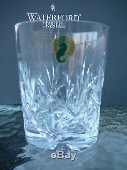 5 New Waterford Cut Crystal EVE Double Old Fashioned Flat Low Ball Tumblers