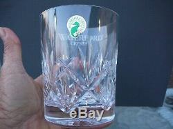 5 New Waterford Cut Crystal EVE Double Old Fashioned Flat Low Ball Tumblers