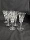 (6)1960's Royal Doulton'Vanborough' Handblown Cut Crystal Cordial Glasses 4.75