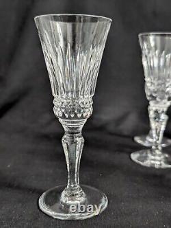 (6)1960's Royal Doulton'Vanborough' Handblown Cut Crystal Cordial Glasses 4.75