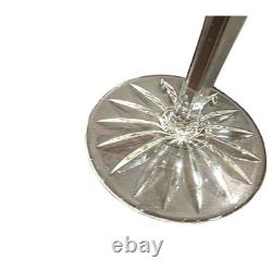 6 Bohemian Crystal Cut to Clear Glasses Thistle Cut Cobalt Blue Ruby Green More