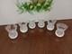 6 Edinburgh Scotland Crystal Cut Glass Shot Glasses Goblets in Thistle 2/1 oz
