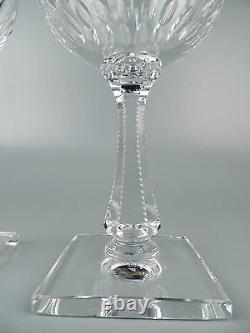 6 Hawkes Cut Glass Square Base Regal Champagne Stems crystal wine sherbet GL