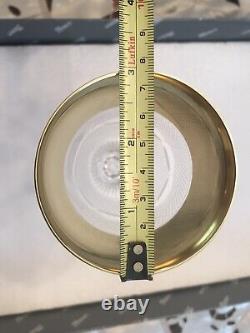 6 Moser Czech Cut Crystal Glass Goblets in Gold Splendid 6.75 NEW IN BOX