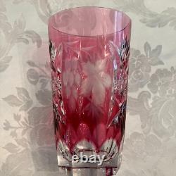 6 Nachtmann Crystal Highball/ice Tea Glasses Multi Color Cut To Clear