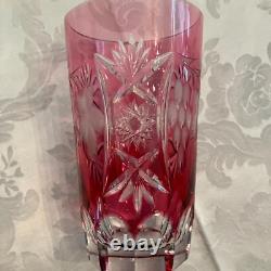 6 Nachtmann Crystal Highball/ice Tea Glasses Multi Color Cut To Clear