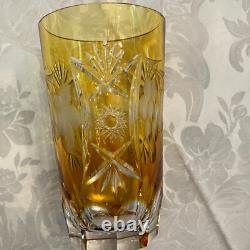 6 Nachtmann Crystal Highball/ice Tea Glasses Multi Color Cut To Clear