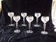 6 Nachtmann Traube Cut Crystal Small Wine Hocks #3500/3 5 in Perfect Condition