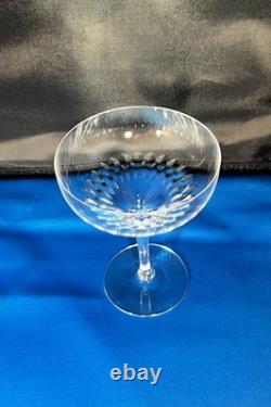 6 Orrefors PRELUDE Crystal Champagne Tall Sherbet glasses clear