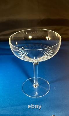 6 Orrefors PRELUDE Crystal Champagne Tall Sherbet glasses clear