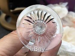 6 RARE VINTAGE SIGNED CORDIAL GLASSES EDINBURGH CRYSTAL THISTLE CUT Engraved 1ST