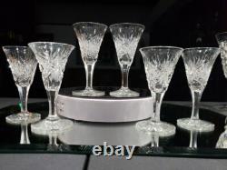 (6) Sherry Glasses, American Brilliant Period cut glass crystal Electra Krantz S