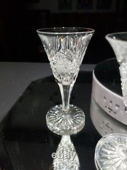 (6) Sherry Glasses, American Brilliant Period cut glass crystal Electra Krantz S