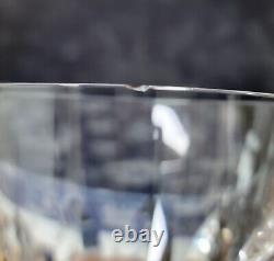 6 Signed ST LOUIS France JERSEY Cut Crystal Old Fashioned Glass Tumbler