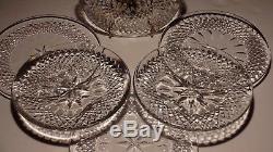 6 Vintage Waterford Colleen Deep Cut Irish Crystal 6 Bread & Butter Plates