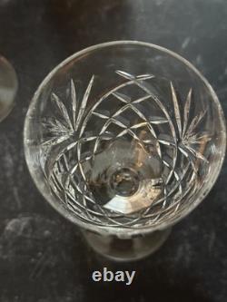 6 Vtg 6.5 GALWAY ASHFORD Crystal Cut Wine Glasses Discontinued