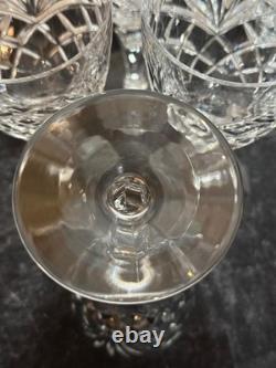 6 Vtg 6.5 GALWAY ASHFORD Crystal Cut Wine Glasses Discontinued