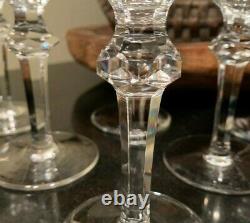 6 Waterford Crystal Curraghmore 7 1/8 Claret Wine Glasses Gothic Mark Ireland