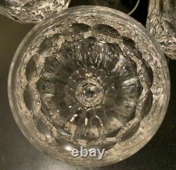 6 Waterford Crystal Curraghmore 7 1/8 Claret Wine Glasses Gothic Mark Ireland