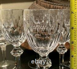 6 Waterford Crystal Curraghmore 7 1/8 Claret Wine Glasses Gothic Mark Ireland