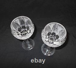 6 antique German Hand Crafted Cut Crystal Wine Glass Glasses 8. 3/4