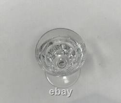 7 Baccarat claret wine glass set cut crystal stemware signed 5 1/4