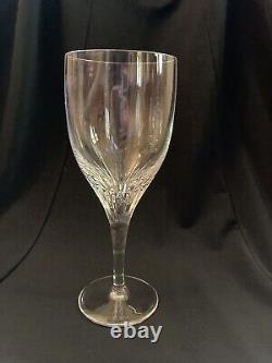 7 Vintage Sonnet (cut) by Atlantis Crystal Wine Glasses Excellent Condition